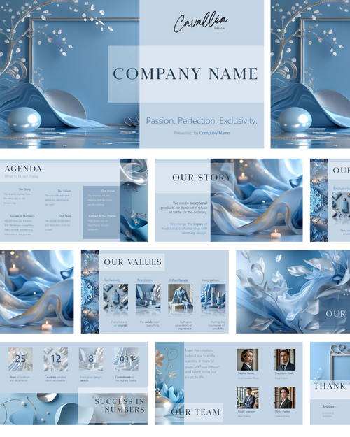 Rosiano (PowerPoint) - Sky Blue